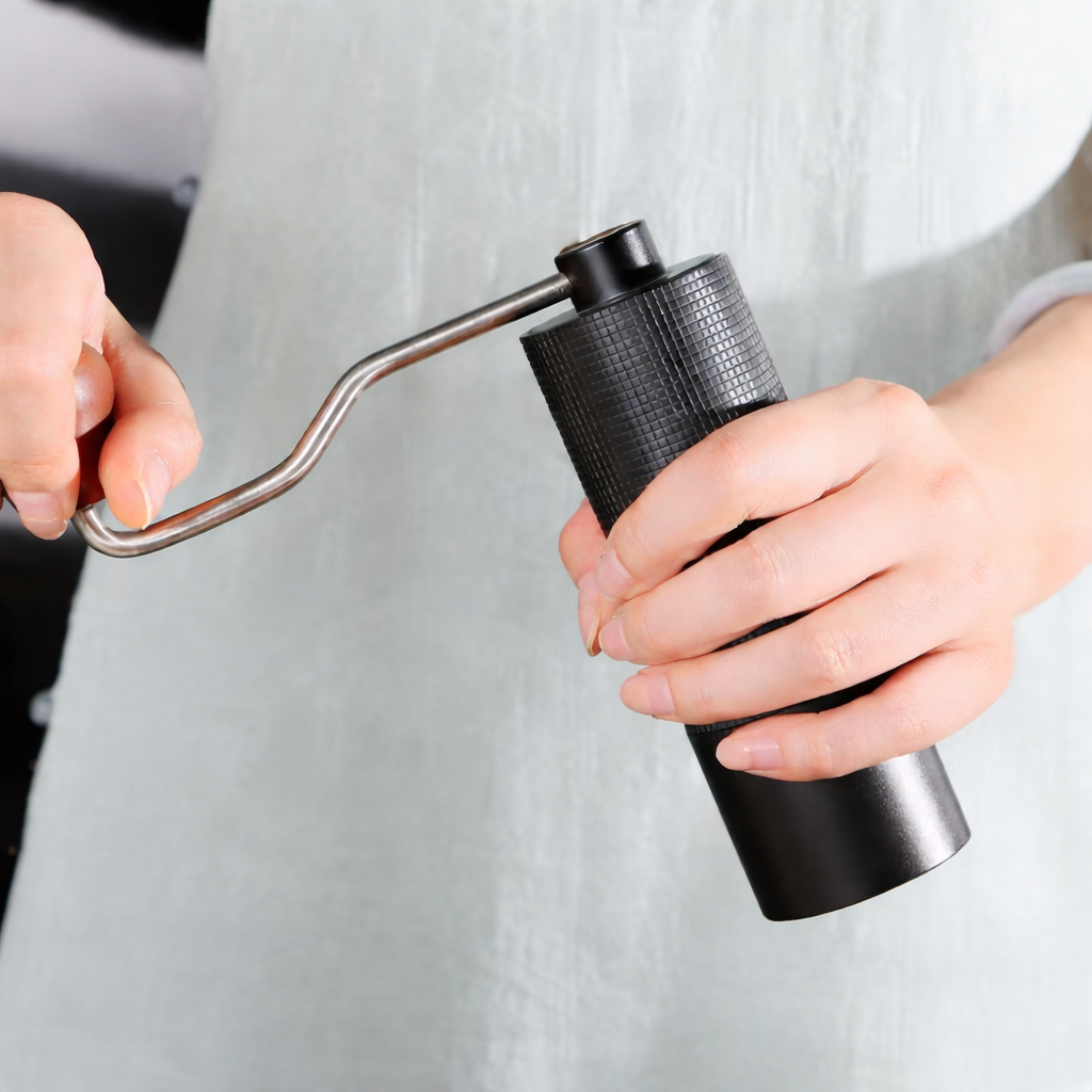 Precision Manual Coffee Grinder with Stainless Steel Burr