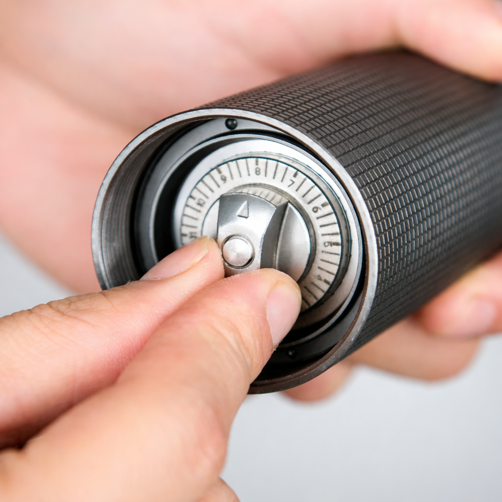 Precision Manual Coffee Grinder with Stainless Steel Burr