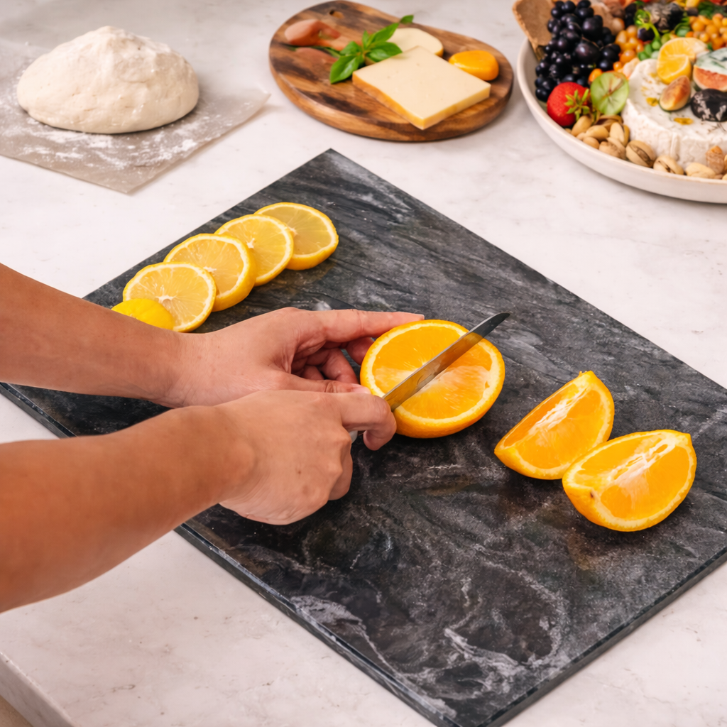 Luxury Black Marble Kitchen Cutting Board