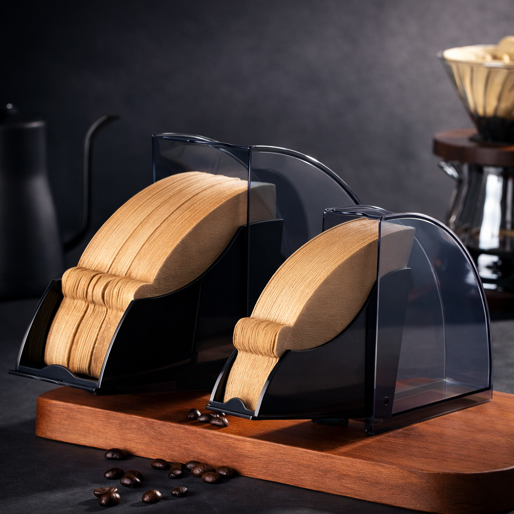 Premium V60 Coffee Filter Organizer – Dustproof Paper Storage Box