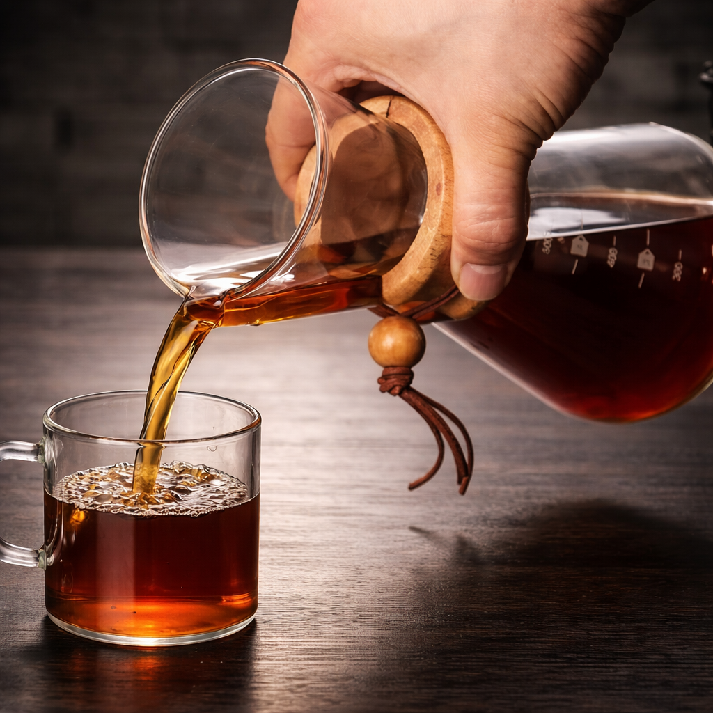 Barista Glass Pour-Over Coffee Brewer with Steel Mesh Filter