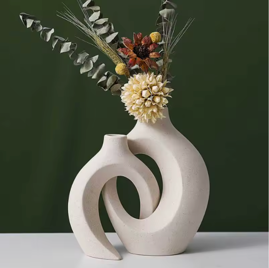 Modern Sculptural Vase Set