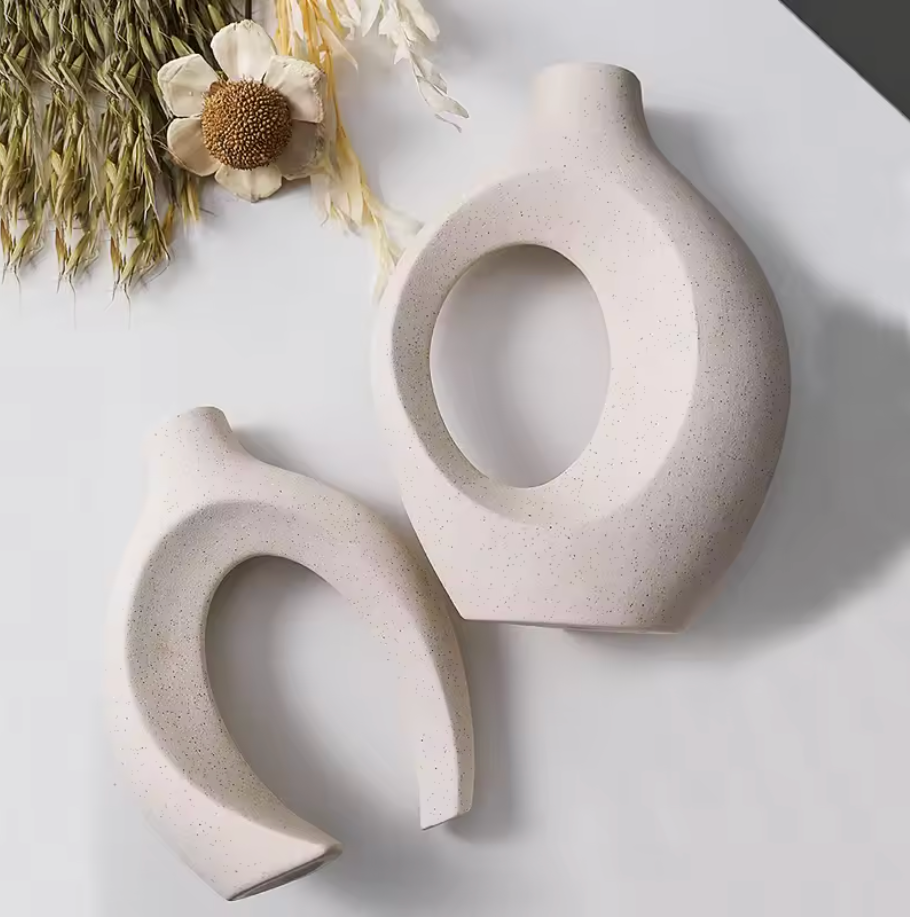 Modern Sculptural Vase Set