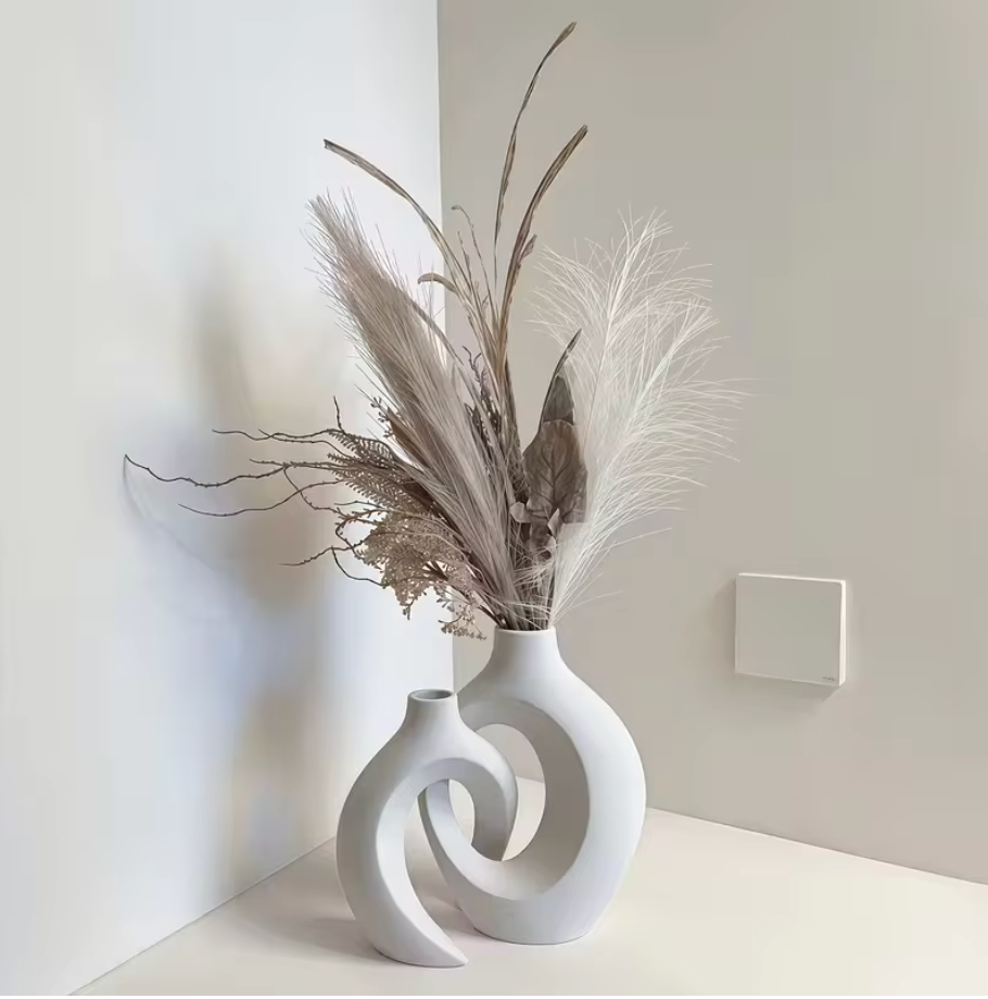 Modern Sculptural Vase Set