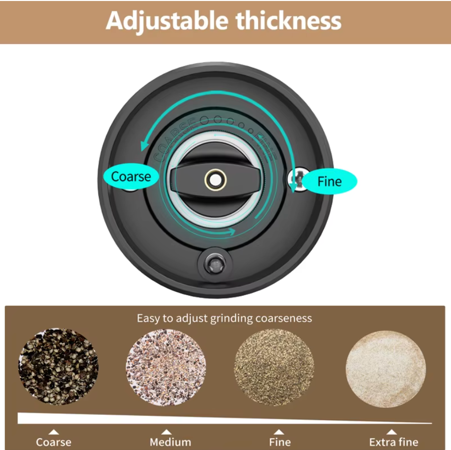 Electric Salt & Pepper Grinder Set