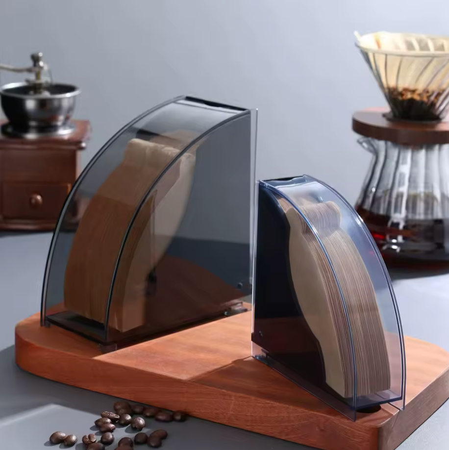 Premium V60 Coffee Filter Organizer – Dustproof Paper Storage Box
