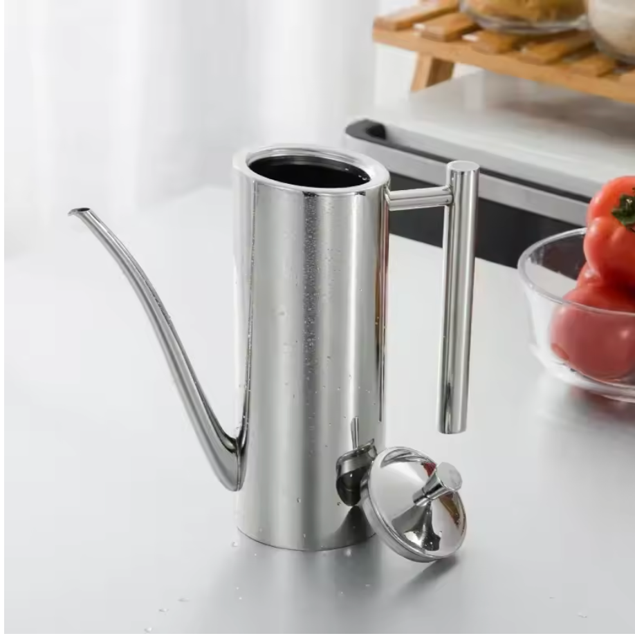 Modern Stainless Steel Olive Oil Pour Bottle